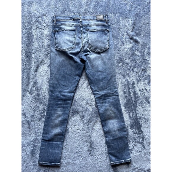 Express Jeans Womens Size 12 Long Stretch Denim Perfect Legging High Rise - Picture 6 of 8